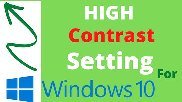 High contrast settings windows 10 tutorial | turn on high contrast mode on windows 10 | UPDATED 2022
