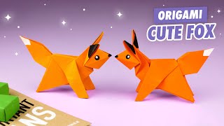 Оригами Лиса из бумаги | Origami Paper Fox