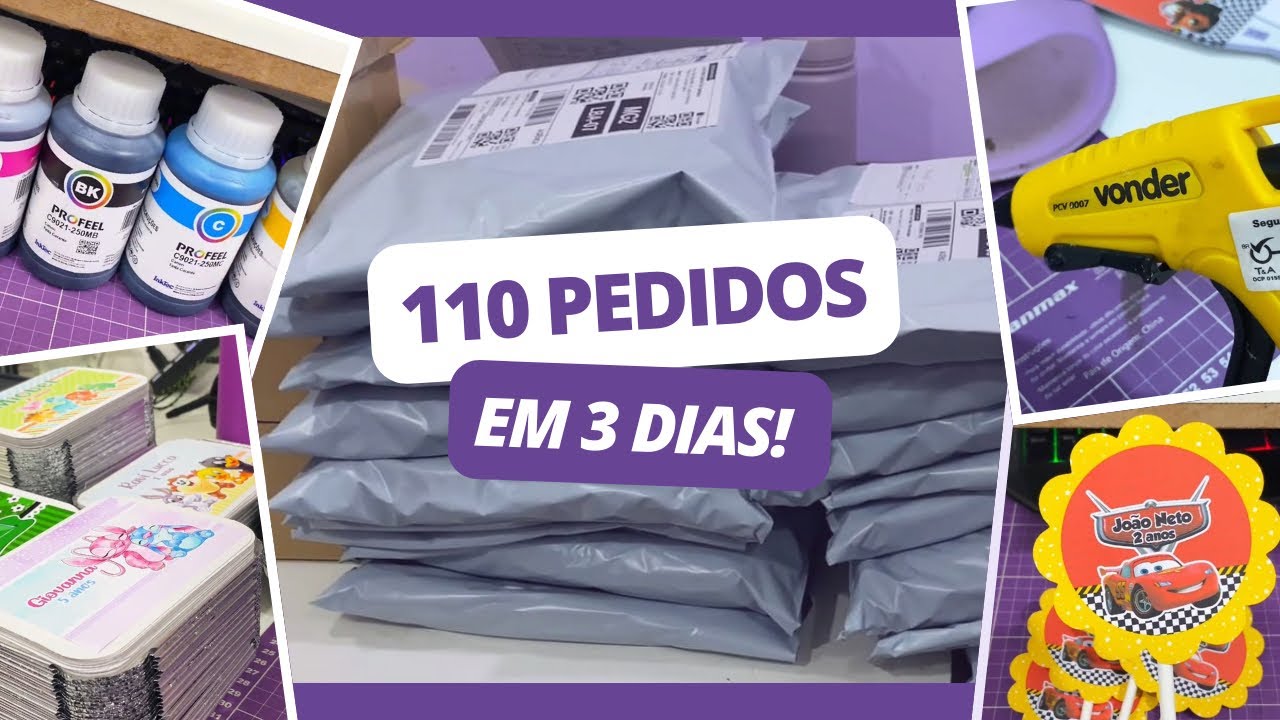 Tinta Paralela, Cola Quente e Desafios na Scan Cut! | Rotina de Encomendas