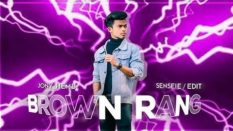 Brwon Rang edit •Ae inspired preset | Alight motion xml 🥵😳