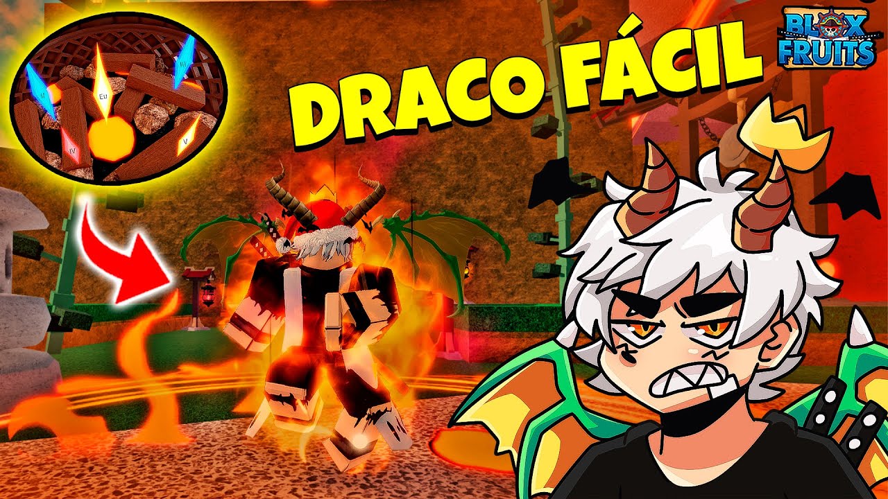 PEGUEI MINHA RAÇA DRACO V4 FULL E ME SURPREENDI COM A FORÇA DELA NO BLOX FRUITS!!😱🐲❄️