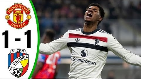 Manchester United vs Viktoria Plzen  1- 1 - All Goals and Highlights- 2024