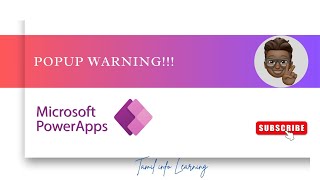 PowerApps - Popup Warning (In Tamil)