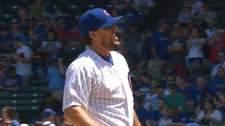 STL@CHC: Lackey strikes out six over seven innings