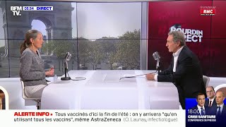 L'infectiologue Odile Launay, membre du Comité vaccin Covid-19, dans Bourdin Direct