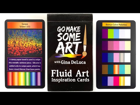 (271) Fluid Art Inspiration Cards! The Big Reveal! Traveling Ring Pour - Flow Acrylic Paint Pouring