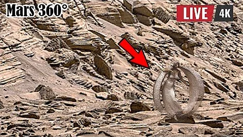 NASA Mars Rover Newly Sent Latest Shocking 360° Footage of Mars 4k Landscape Sol 1598