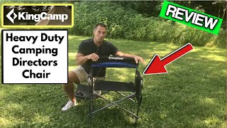 KingCamp Heavy Duty Camping Directors Chairs Supports 400lbs for Adults, Padded Folding Portable Cam