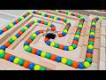 Marble Run Race ☆ HABA Slope + Cuboro + Bornelund Quadrilla + Transparent pipe