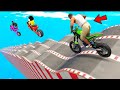 SHINCHAN AND FRANKLIN TRIED THE IMPOSSIBLE SQUARE SPIRAL LOOP TRACK PARKOUR CHALLENGE GTA 5 GAMING 