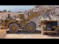 Caterpillar 345B, Caterpillar 994 And Caterpillar 777F Working On Quarry - Samaras Mining Group