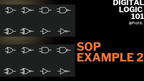 Example: SOP Design Method (Sum of Products to come up with Boolean Expression)