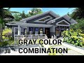 Modern house design idea gray color combination