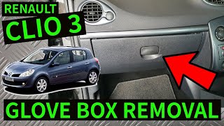 RENAULT CLIO 3 - How To Remove Interior Glove Box Lid & Compartment Removal 2006-2012 RENAULT CLIO 3 - How To Remove Interior Glove Box Lid & Compartment Removal 2006-2012