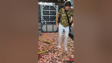 Spring Show 2024 Customers see Interactive LED Floor Screens  #shorts