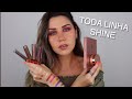 TESTEI TODA LINHA SHINE MARI SAAD BY OCEANE: PALETA, SOMBRAS LÍQUIDAS, ILUMINADOR E NECESSAIRE