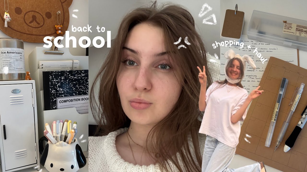 BACK TO SCHOOL PREP📓: shopping, muji haul, desk makeover, new bag, pinterest girl, summer job, etc..