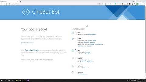 Crear un Bot para cines con Visual Studio 2019, Microsoft Azure y Bot Framework v4
