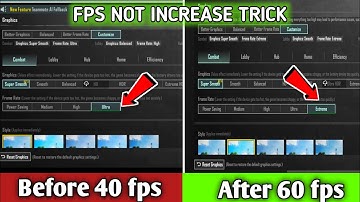 30 Fps To 90 Fps Pubg Super Smooth Option Showing Trick | Super Smooth Graphics Not Showing In Bgmi