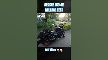 TVS Apache 160 4V 2024 Model E20 Mileage Test After First Service #avridezone #mileage #apache1604v