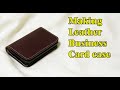 51 [Leather Craft] Making Leather Business Card Case / [가죽공예] 가죽 명함케이스 만들기 / Free Pattern