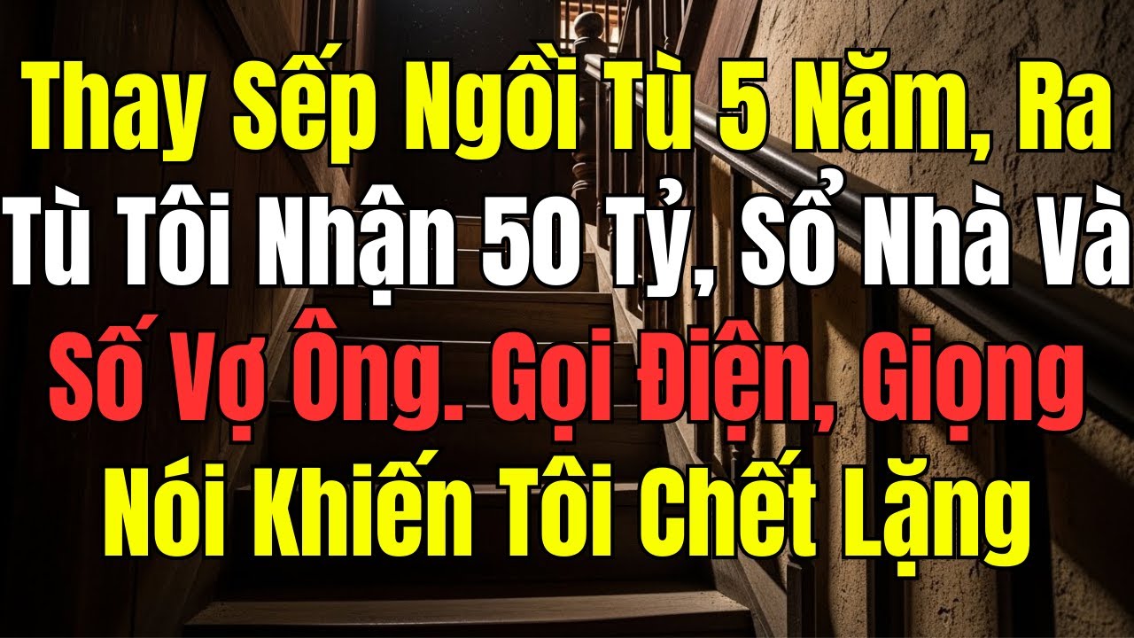 Thay Sếp Ngồi Tù 5 Năm, Ra Tù Tôi Nhận 50 Tỷ, Sổ Nhà Và Số Vợ Ông. Gọi Điện, Giọng Nói Khiến Tôi