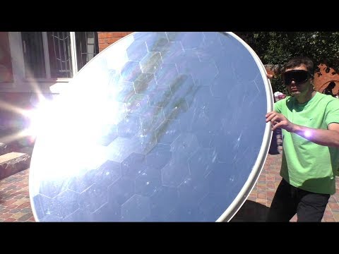 🌑 МОЩНЫЙ СОЛНЕЧНЫЙ КОНЦЕНТРАТОР SOLAR DEATH RAY  Solar Power Parabolic Mirror  ИГОРЬ БЕЛЕЦКИЙ