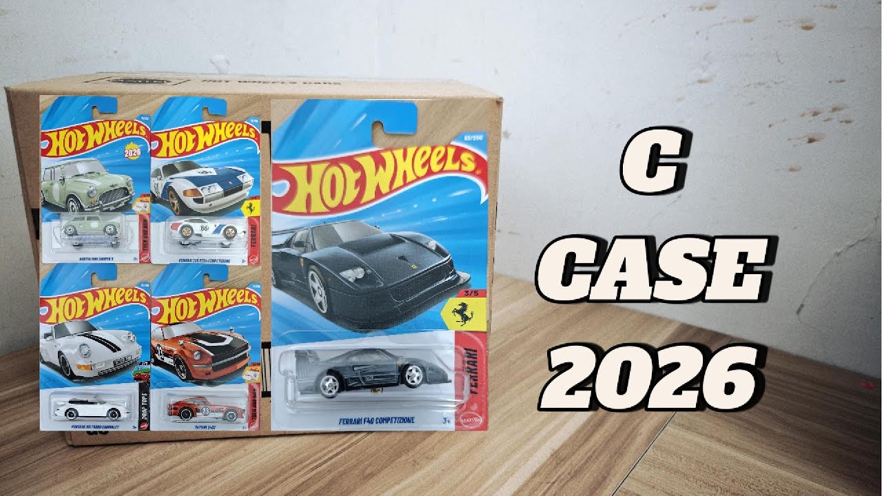 Unboxing - Hot Wheels C Case 2026 (FINALLY STH FERRARI F40