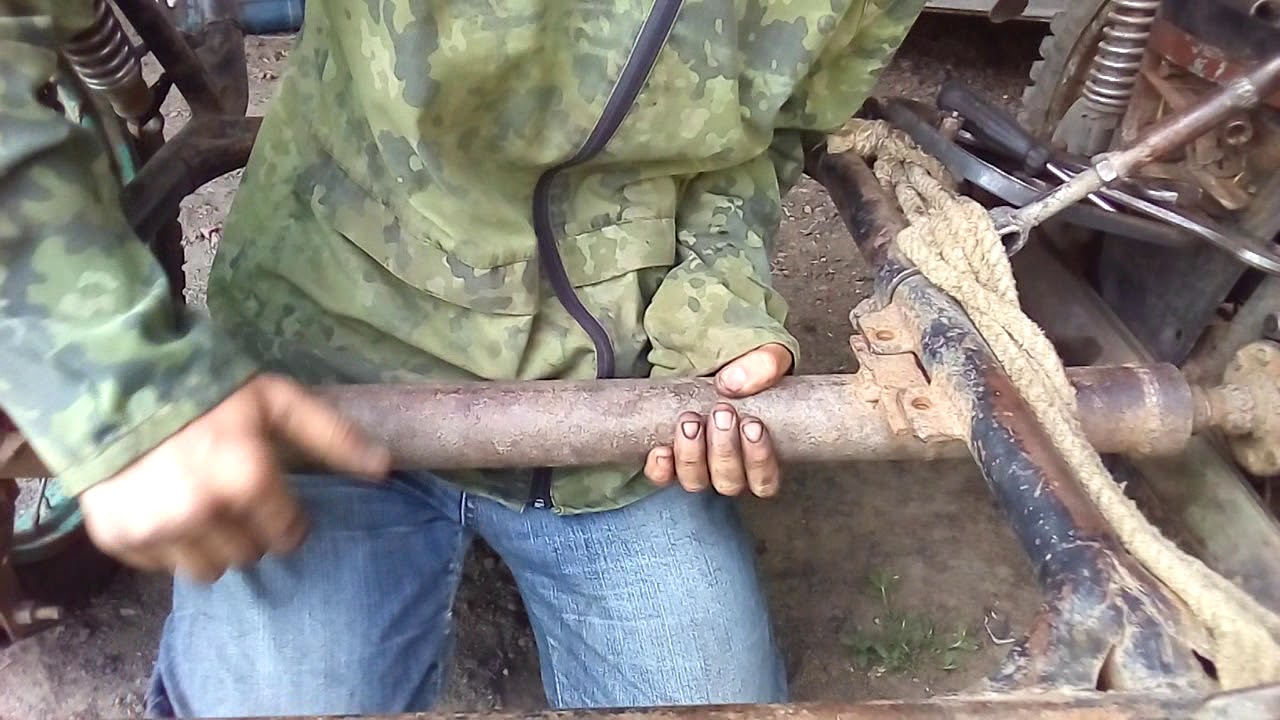 Привод на коляску на Иж планета - YouTube