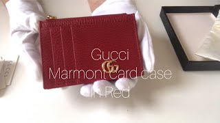 Unbox Gucci Marmont Card Case 574804 review