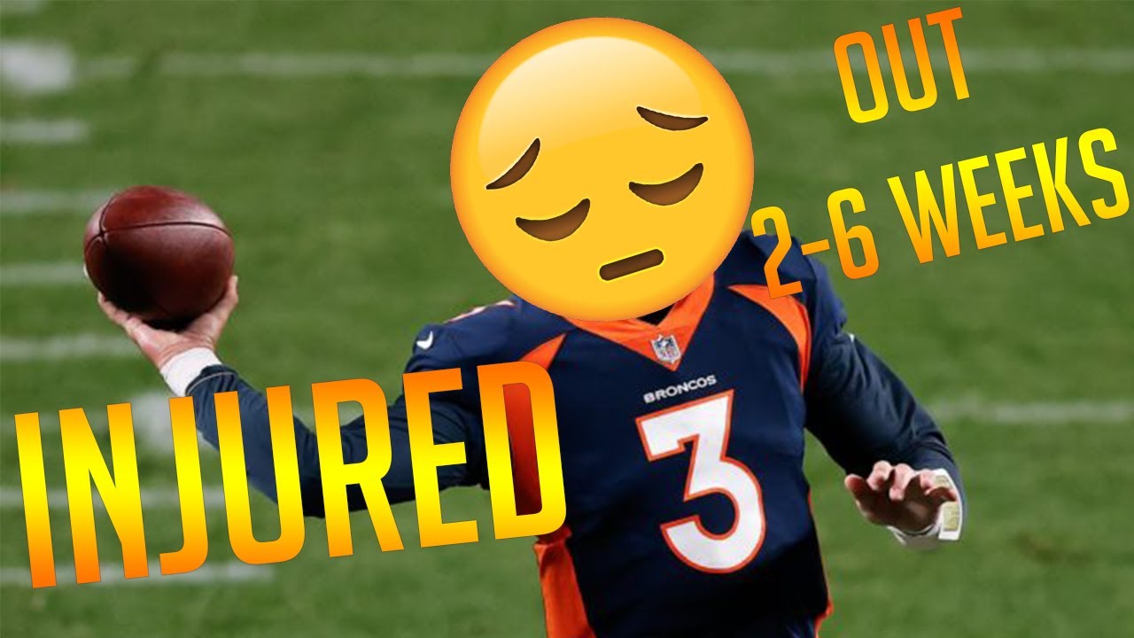 Drew Lock Injury Reaction YouTube