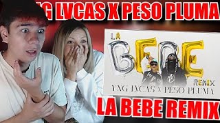 🇨🇱 REACCIÓN CON MI HERMANA A Yng Lvcas \& Peso Pluma - La Bebe (Remix) [Video Oficial]