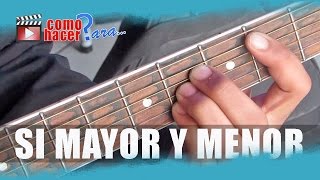 Guitar Chords - B Mayor and B minor