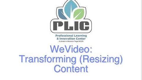 WeVideo: Transform (Resize) Image