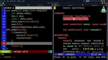 Unix (System-V) Shared-Memory in C