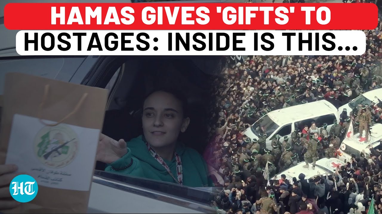 On Cam: Hamas Gives 'Gift Bags' To Hostages; Big Roadshow; Loud Cheers During Release| Gaza| Israel