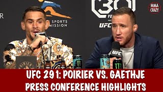 Dustin Poirier vs. Justin Gaethje 2 Press Conference Highlights UFC 291