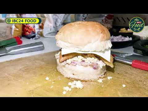Desi Indian Burger- Cheese Bun Samosa | Indian Street Food | India Fusion Food