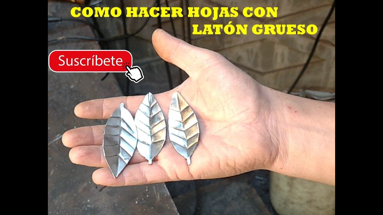 COMO HACER HOJAS CON LATON