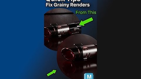 Maya Quick Tip - How to Fix Grainy Renders #3dart #quicktips #maya