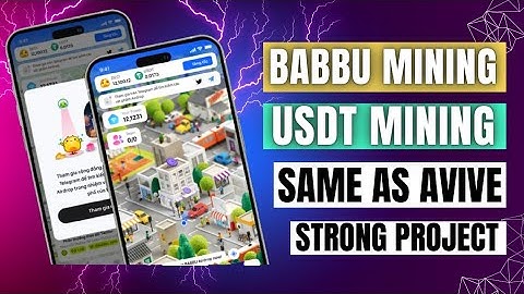 BABBU mining.Same as avive network.Mining BABBU & USDT at the same time.