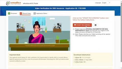eMudhra PAN Based DSC Apply Process - Video by eMudhra