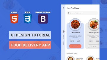 Food Delivery App | HTML CSS BOOTSTRAP Speed Coding with Source Code