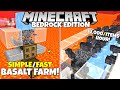 Minecraft Bedrock: FAST Basalt Farm! No Redstone! 72,000 Items/Hour! MCPE Xbox PC Ps4