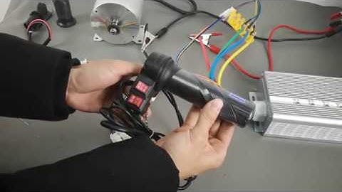 KUNRAY 72V3000W Brushless Motor, Reverse & 3 Speed Throttle,Motor Kit Testing