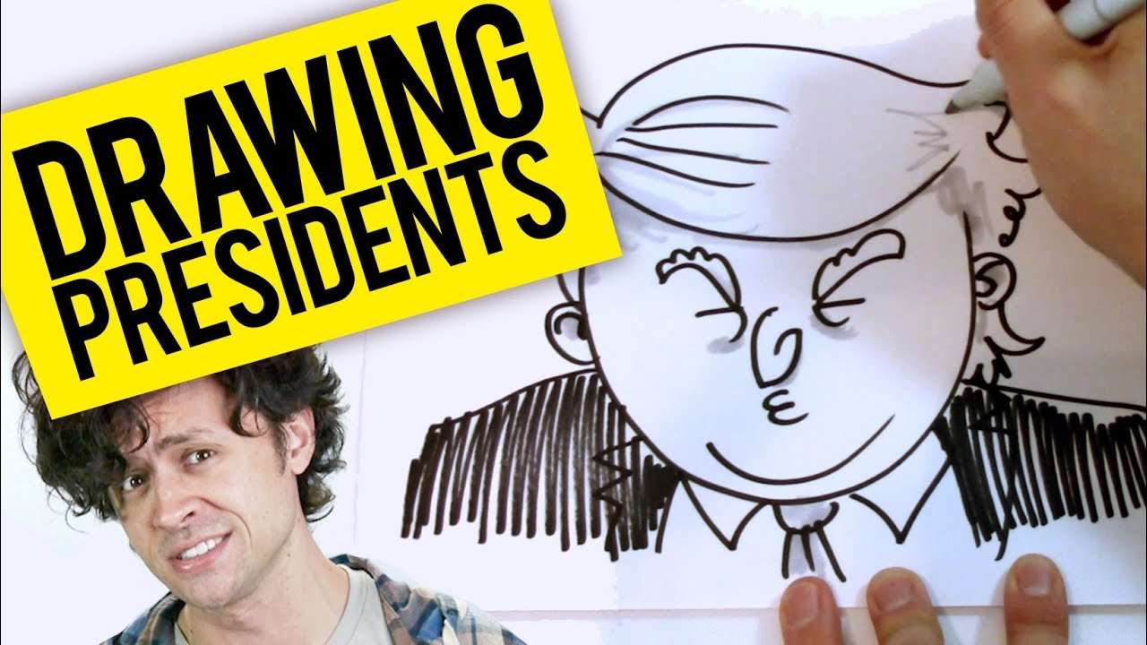 Watch me draw 10 presidents