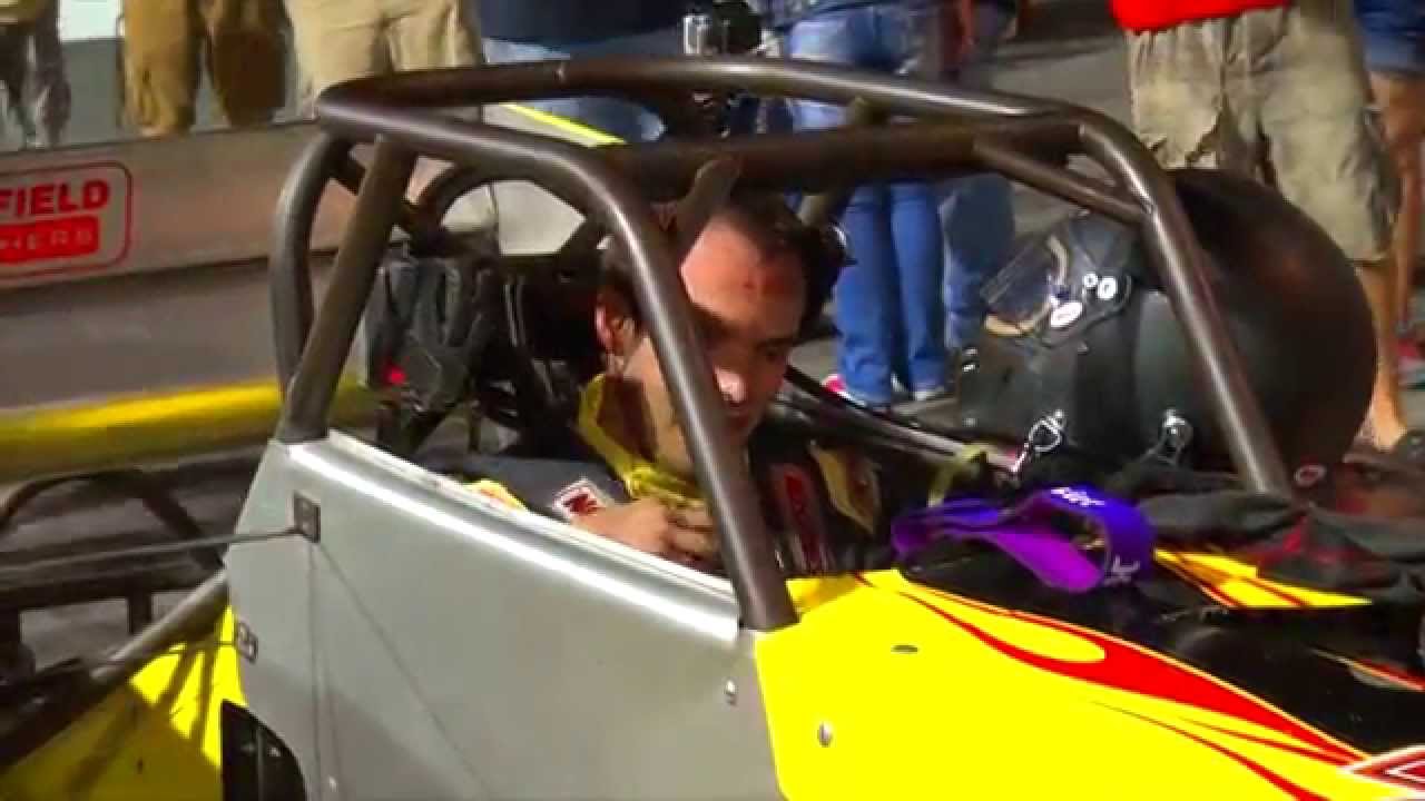 Brandon Bellinger - Victory Lane - Oswego Speedway - August 15, 2015 ...