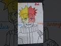 drawing of naruto in four different colors part-3 #shorts #colors