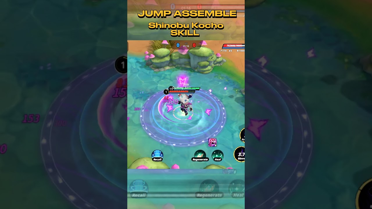 JUMP ASSEMBLE : Shinobu of demonslayer skill 