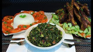 How To Cook Easy Kenyan Style Sukuma Wiki/Kale and Ugali Easy Recipe